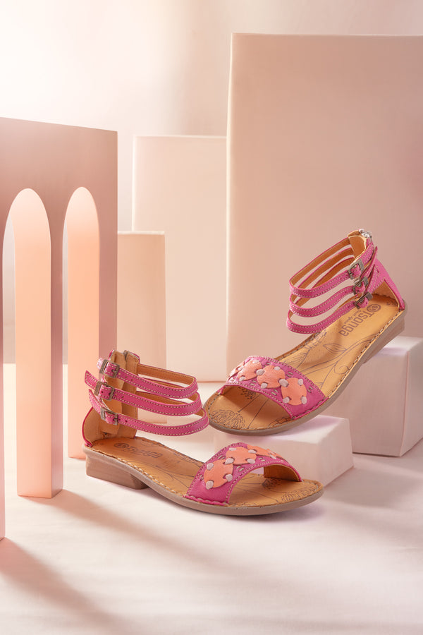 Qinisa Sandal - Pink/Coral - SALE